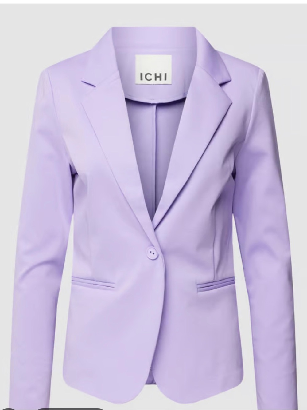 ICHI Lilac Single-Button Blazer
